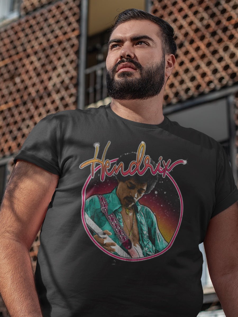 JIMI HENDRIX - NEON BIG AND TALL T-SHIRT
