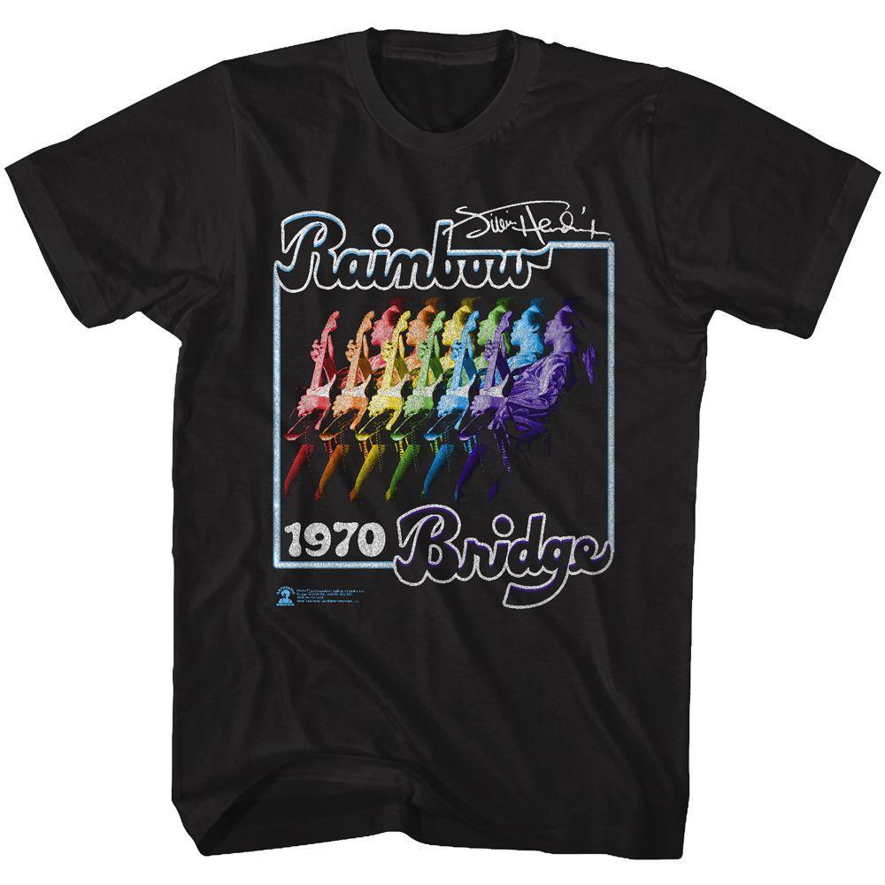 Jimi Hendrix Rainbow Bridge Boyfriend Tee