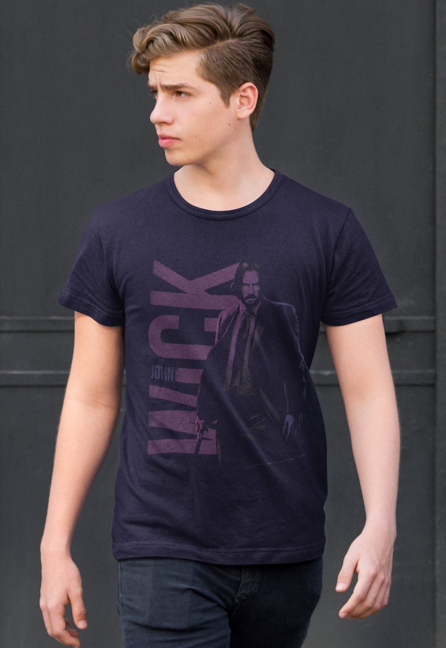 John Wick - Name And Character Illustration T-Shirt