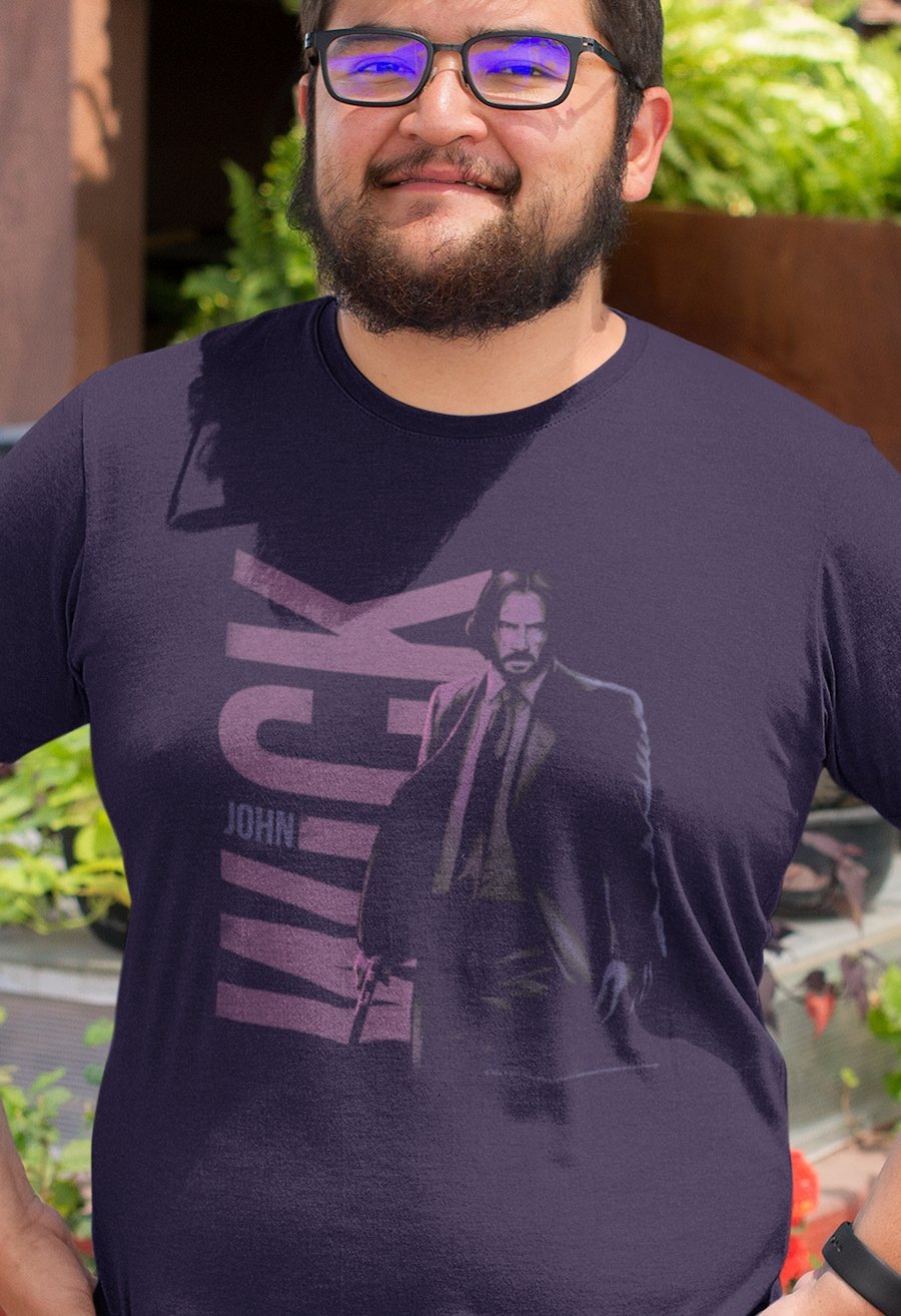 John Wick - Name And Character Illustration Big and Tall T-Shirt