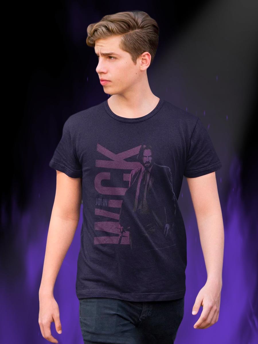 John Wick - Name And Character Illustration T-Shirt
