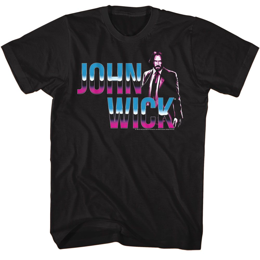 John Wick - Neon Chrome Logo T-Shirt