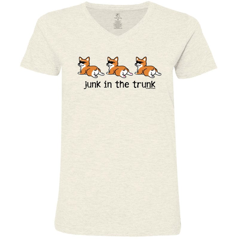 Junk in the Trunk - Ladies T-Shirt V-Neck