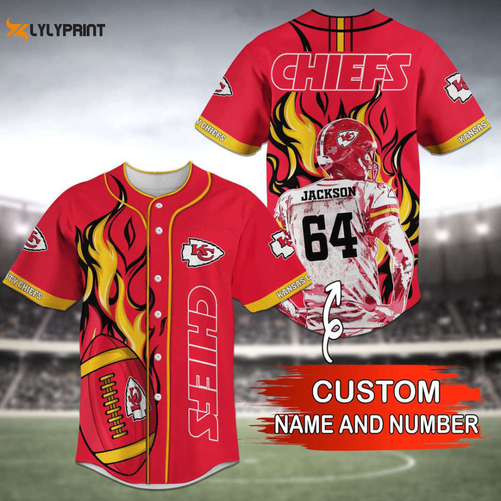 Kansas City Chiefs Baseball Jersey Personalized 2023 BJ0217 - lylyprint.com