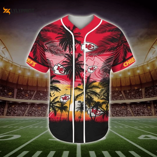 Kansas City Chiefs Tropical Baseball Jersey Gifts for Fans - lylyprint.com
