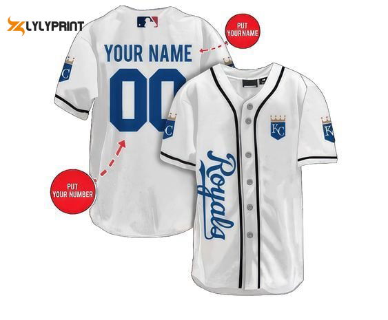 Kansas City Royals Baseball Jersey BJ0008 - lylyprint.com