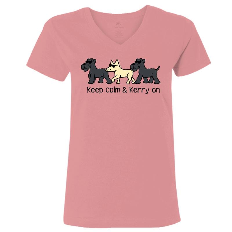 Keep Calm & Kerry On - Ladies T-Shirt V-Neck