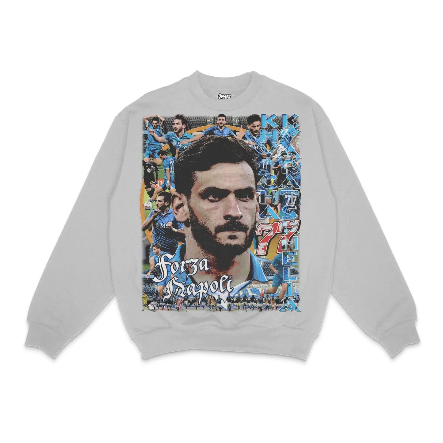 Khvicha Kvaratskhelia Napoli Crewneck Sweatshirt Style003