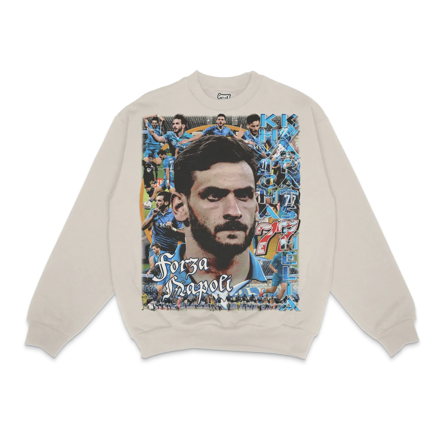 Khvicha Kvaratskhelia Napoli Crewneck Sweatshirt Style002