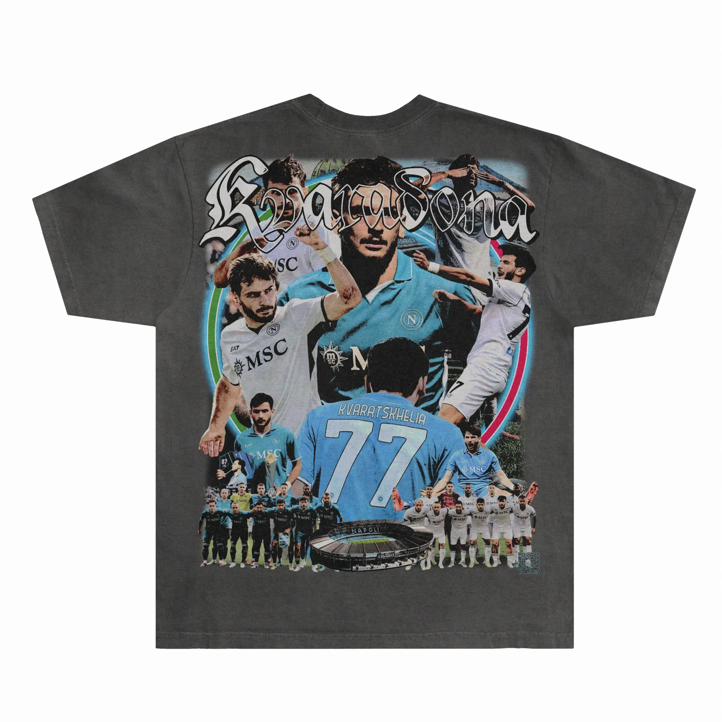 Khvicha Kvaratskhelia Napoli Tee Style002