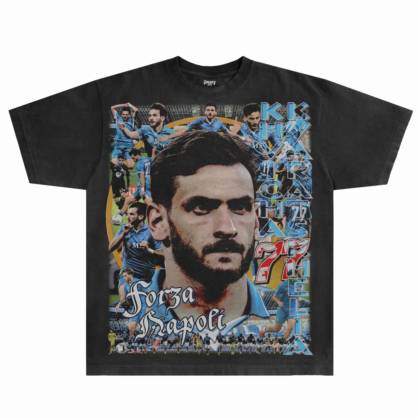 Khvicha Kvaratskhelia Napoli Tee Style004