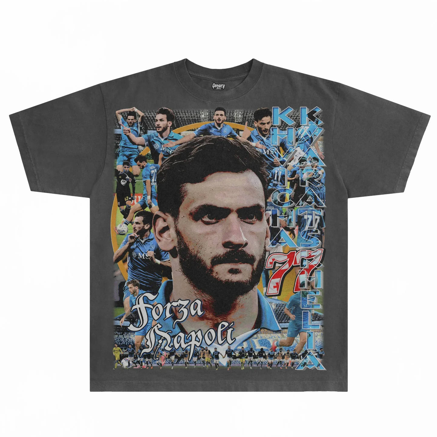 Khvicha Kvaratskhelia Napoli Tee Style002