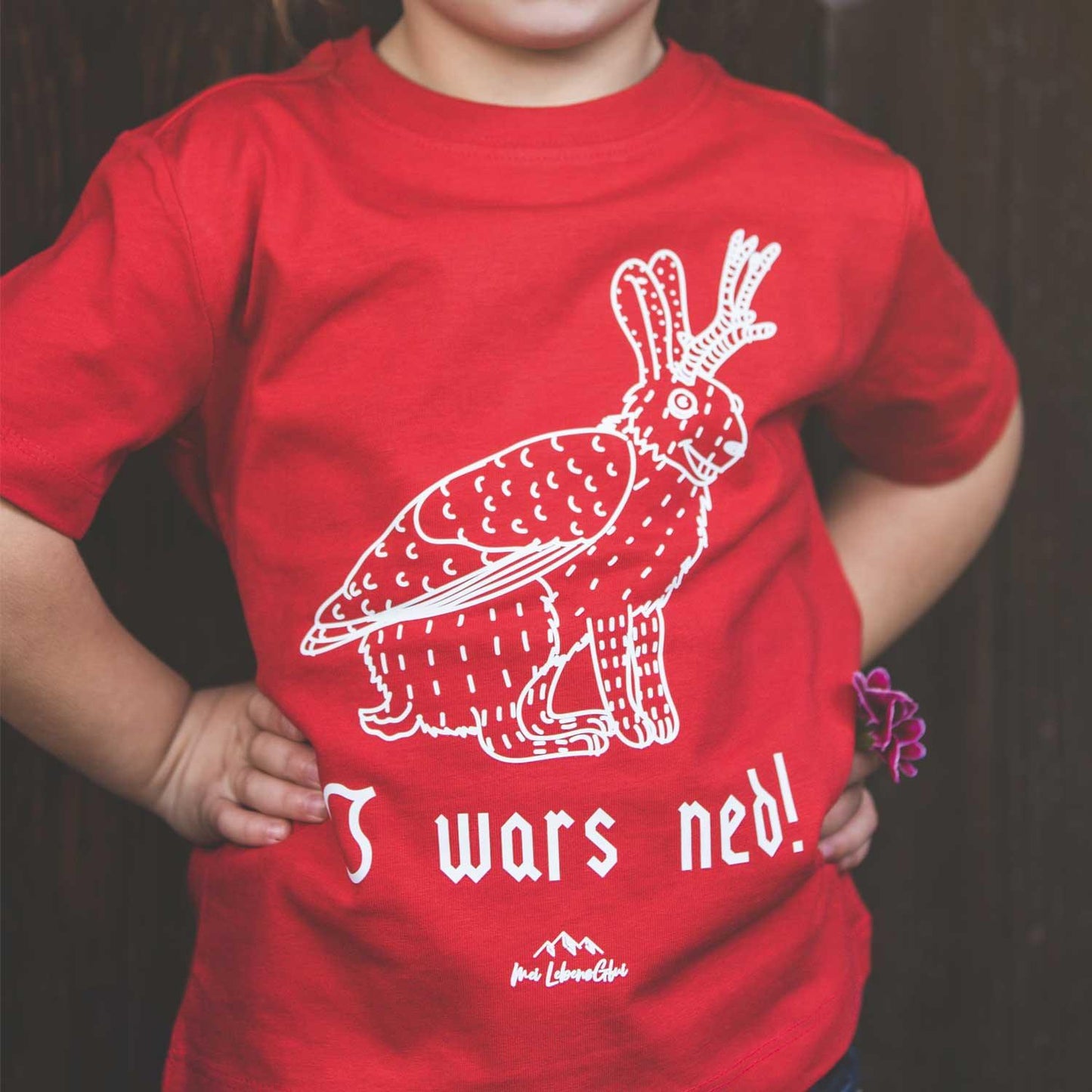 Kinder T-Shirt Wolpertinger "I wars ned"