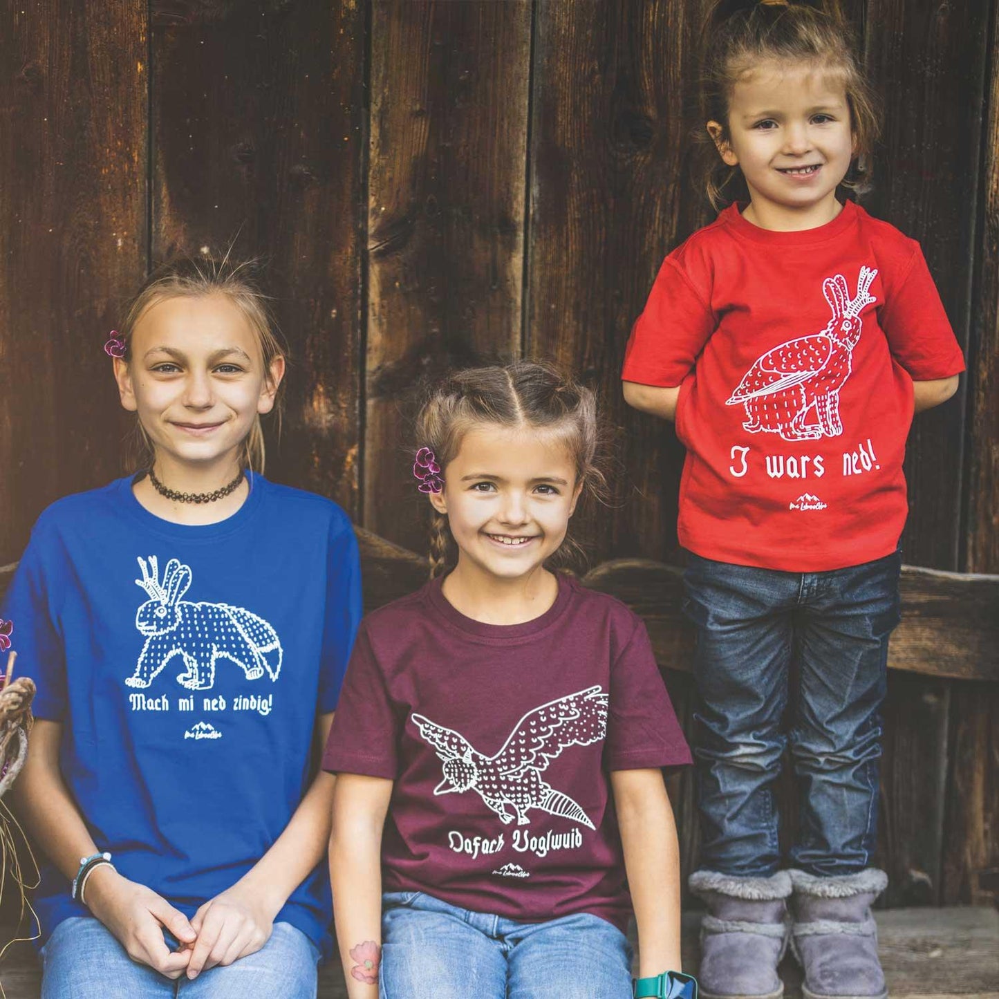 Kinder T-Shirt Wolpertinger "I wars ned"