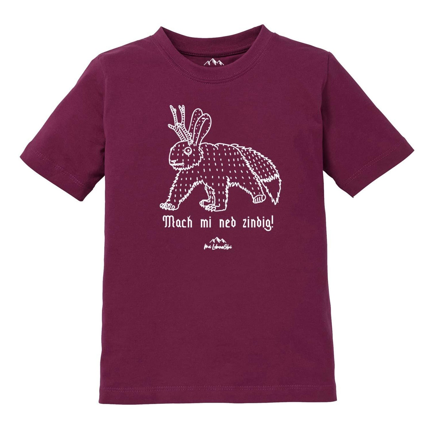 Kinder T-Shirt Wolpertinger "Mach mi ned zindig"