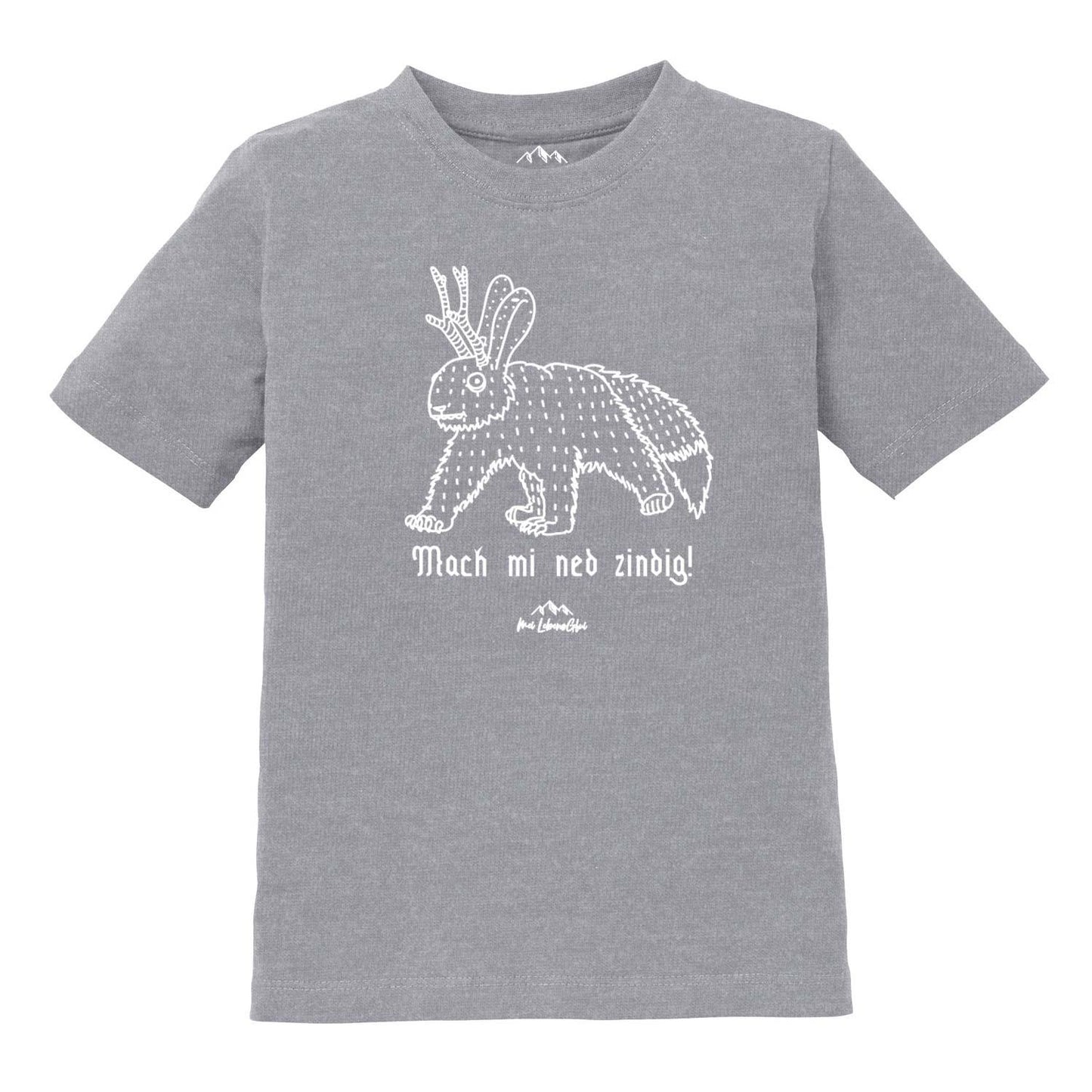 Kinder T-Shirt Wolpertinger "Mach mi ned zindig"