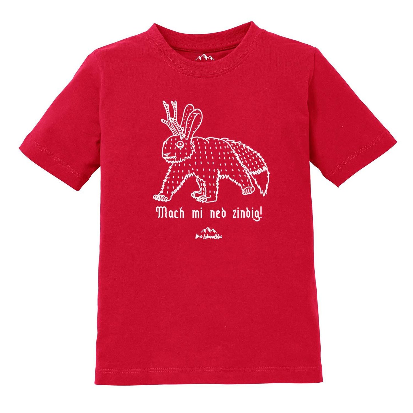 Kinder T-Shirt Wolpertinger "Mach mi ned zindig"