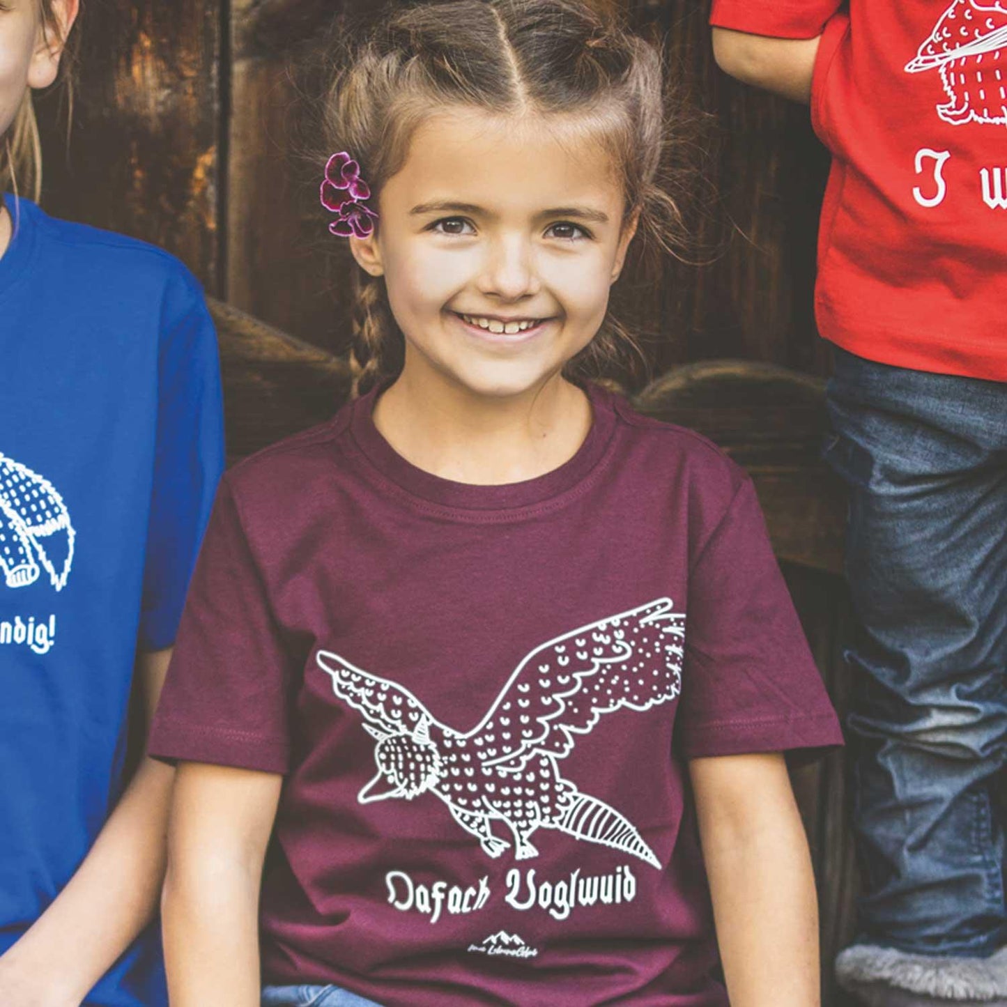 Kinder T-Shirt Wolpertinger "Oafach Voglwuid"