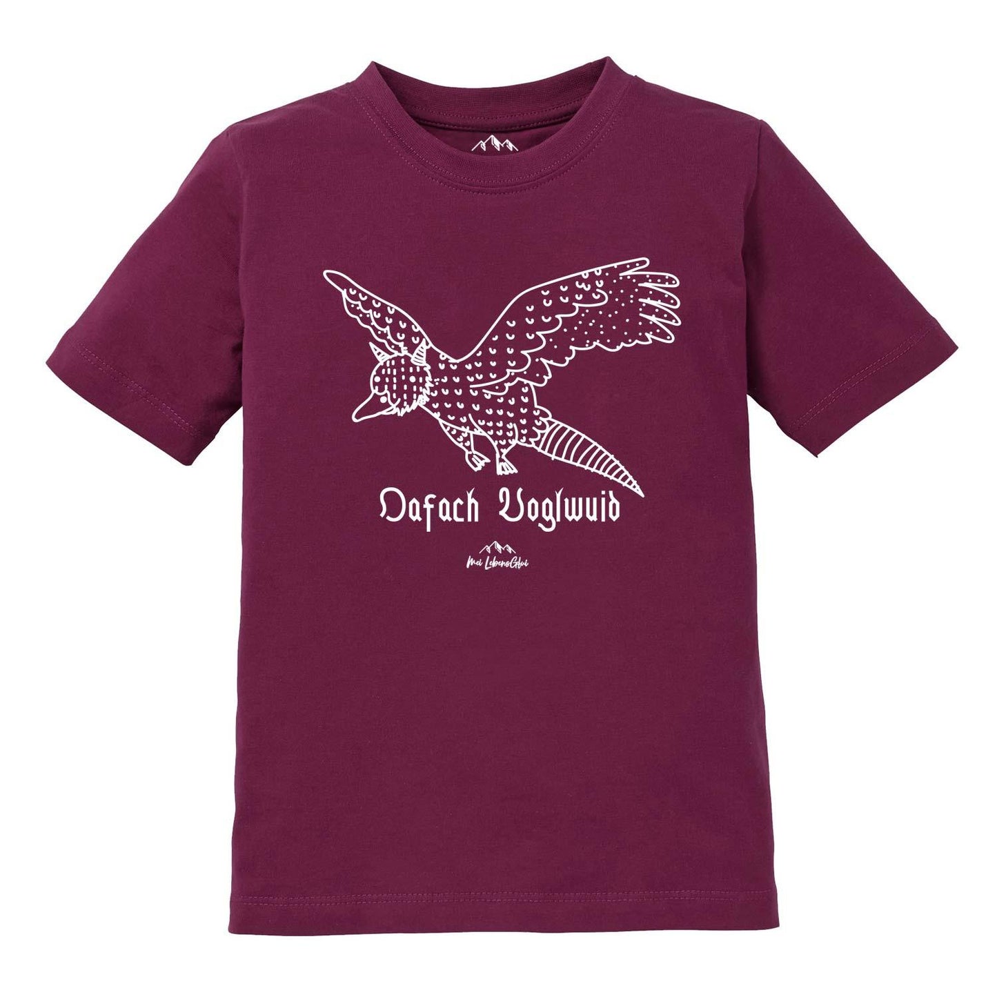 Kinder T-Shirt Wolpertinger "Oafach Voglwuid"