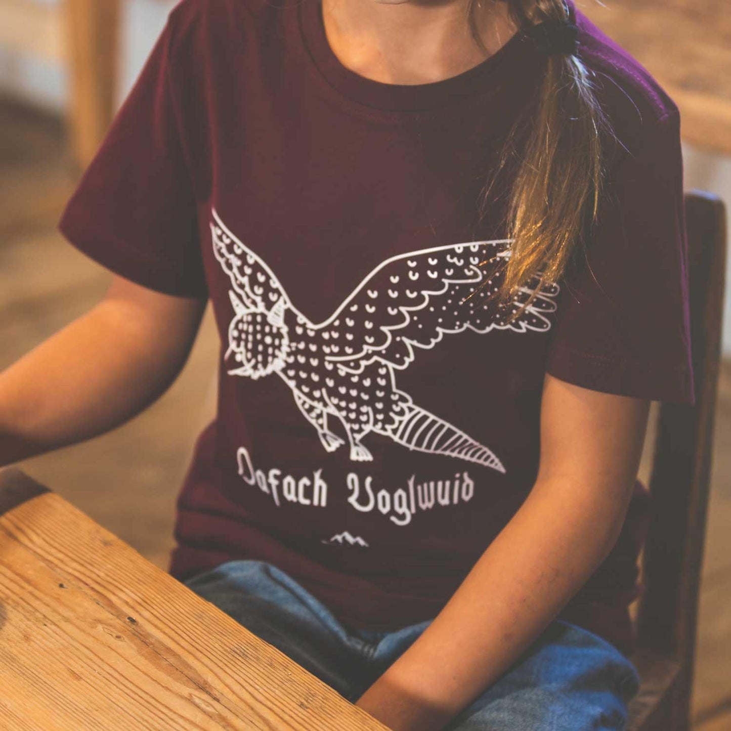 Kinder T-Shirt Wolpertinger "Oafach Voglwuid"