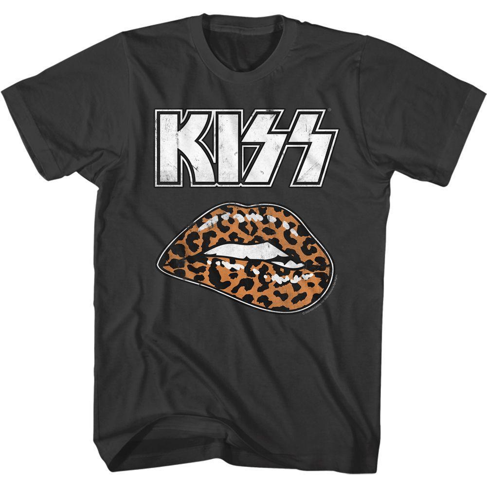 KISS Leopard Lip Boyfriend Tee
