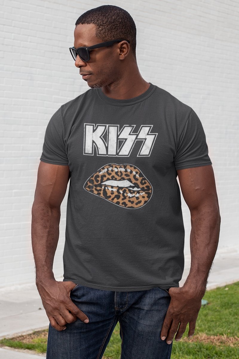 KISS Leopard Lip T-Shirt