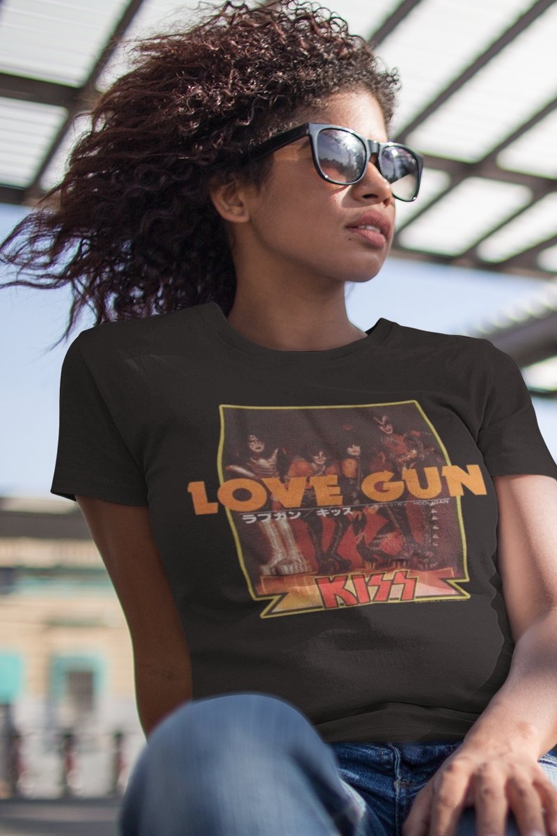 KISS Love Gun Japanese Txt Boyfriend Tee