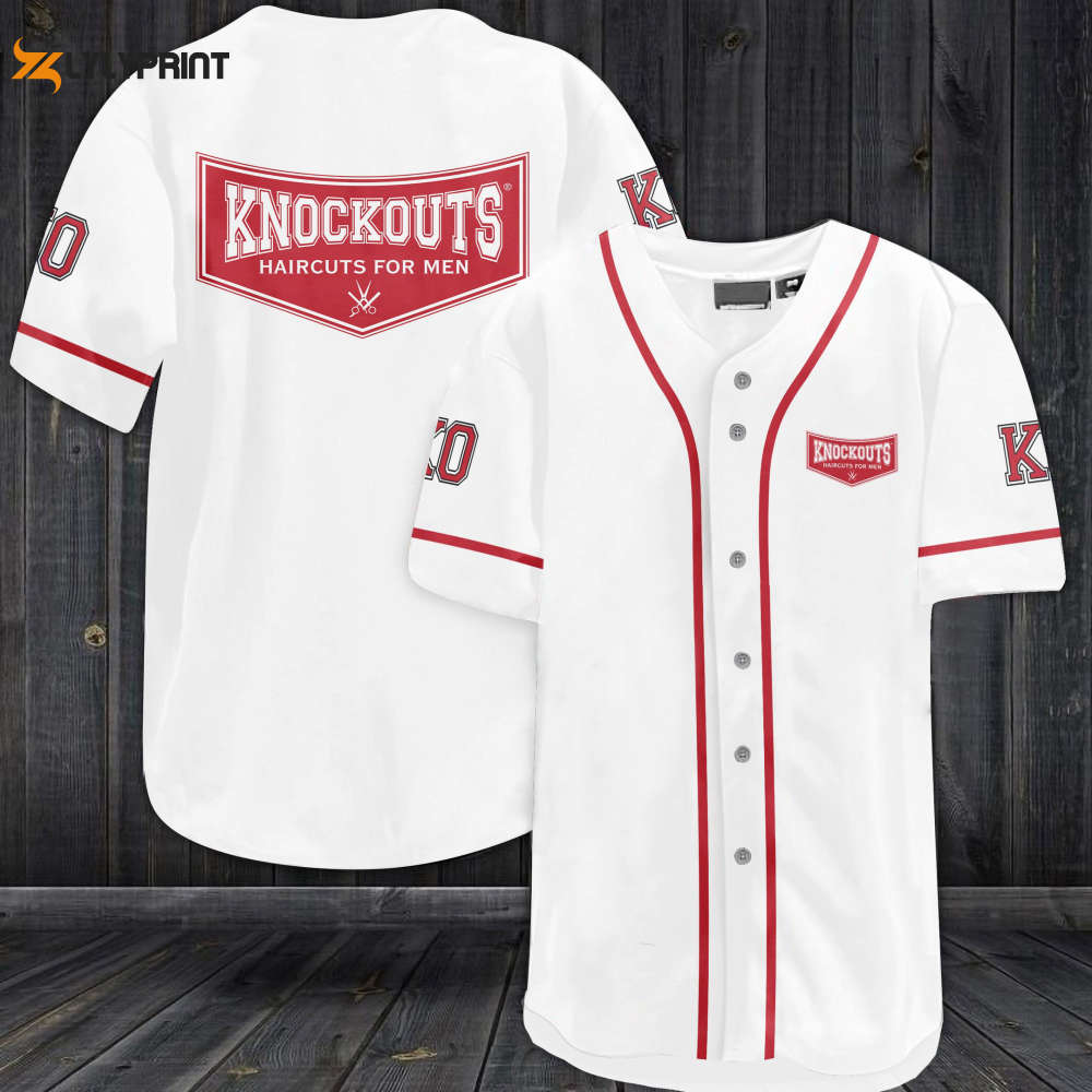 Knock Out K.O All Over Print Unisex Baseball Jersey - lylyprint.com