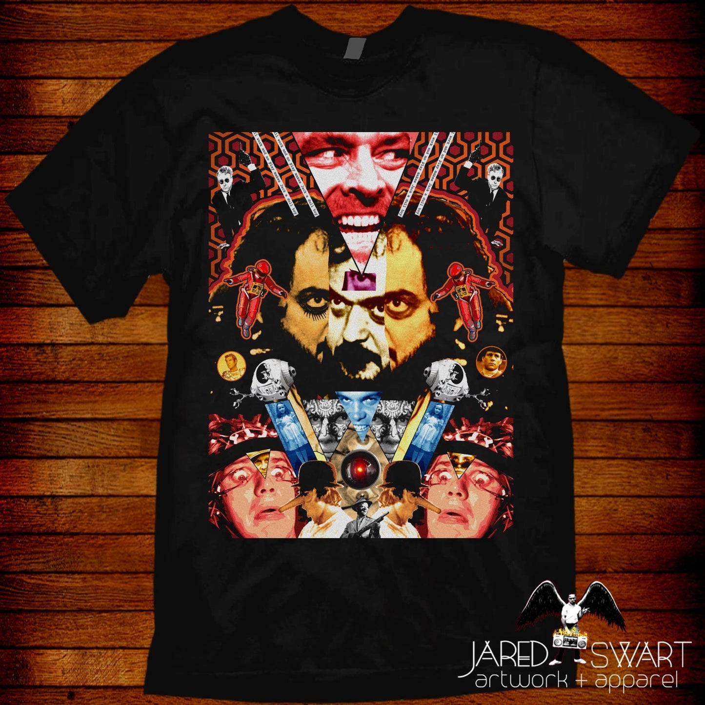 Stanley Kubrick T-shirt art collage