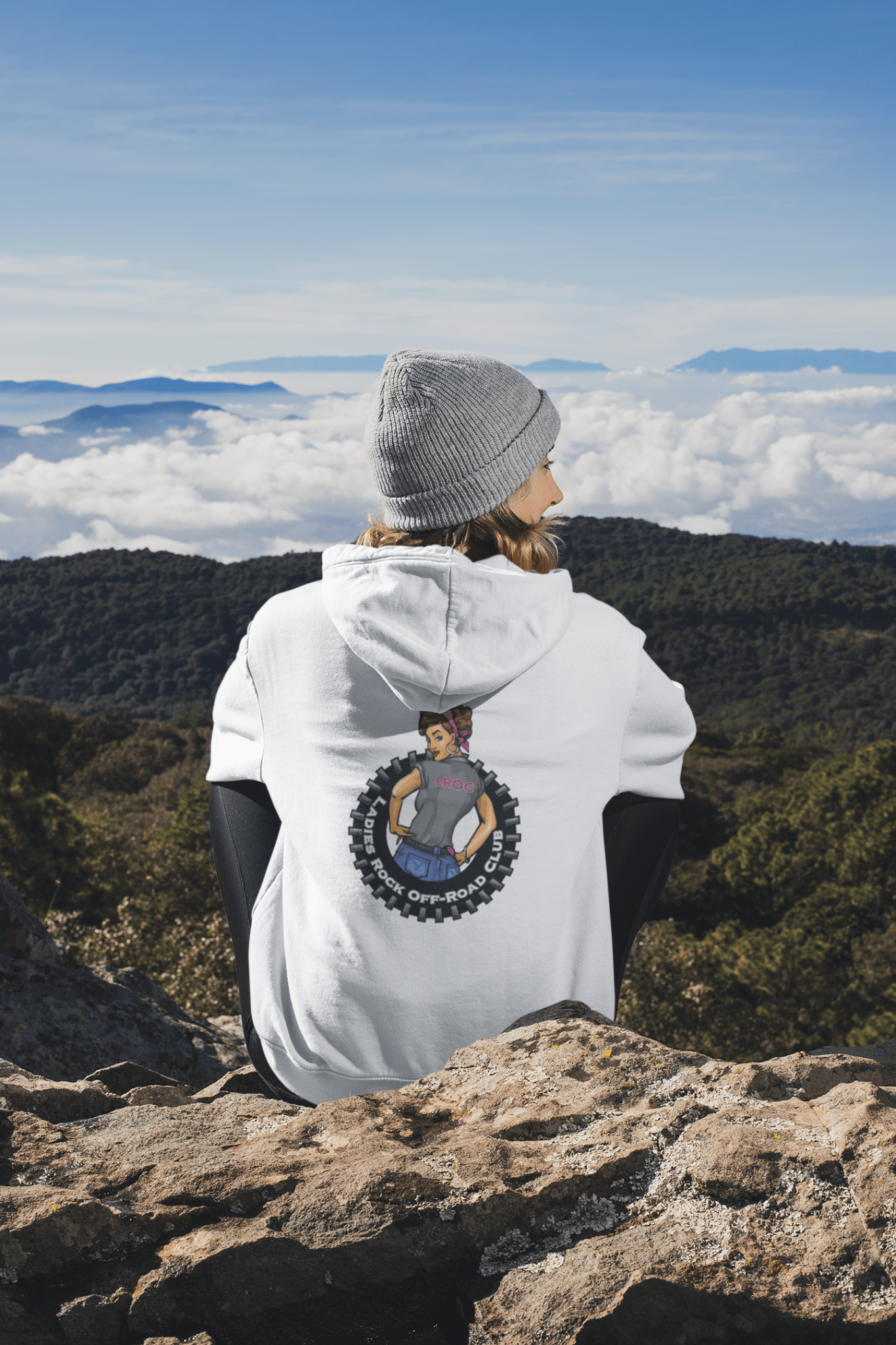Ladies Rock Off-Road Club Hoodie by Bella + Canvas
