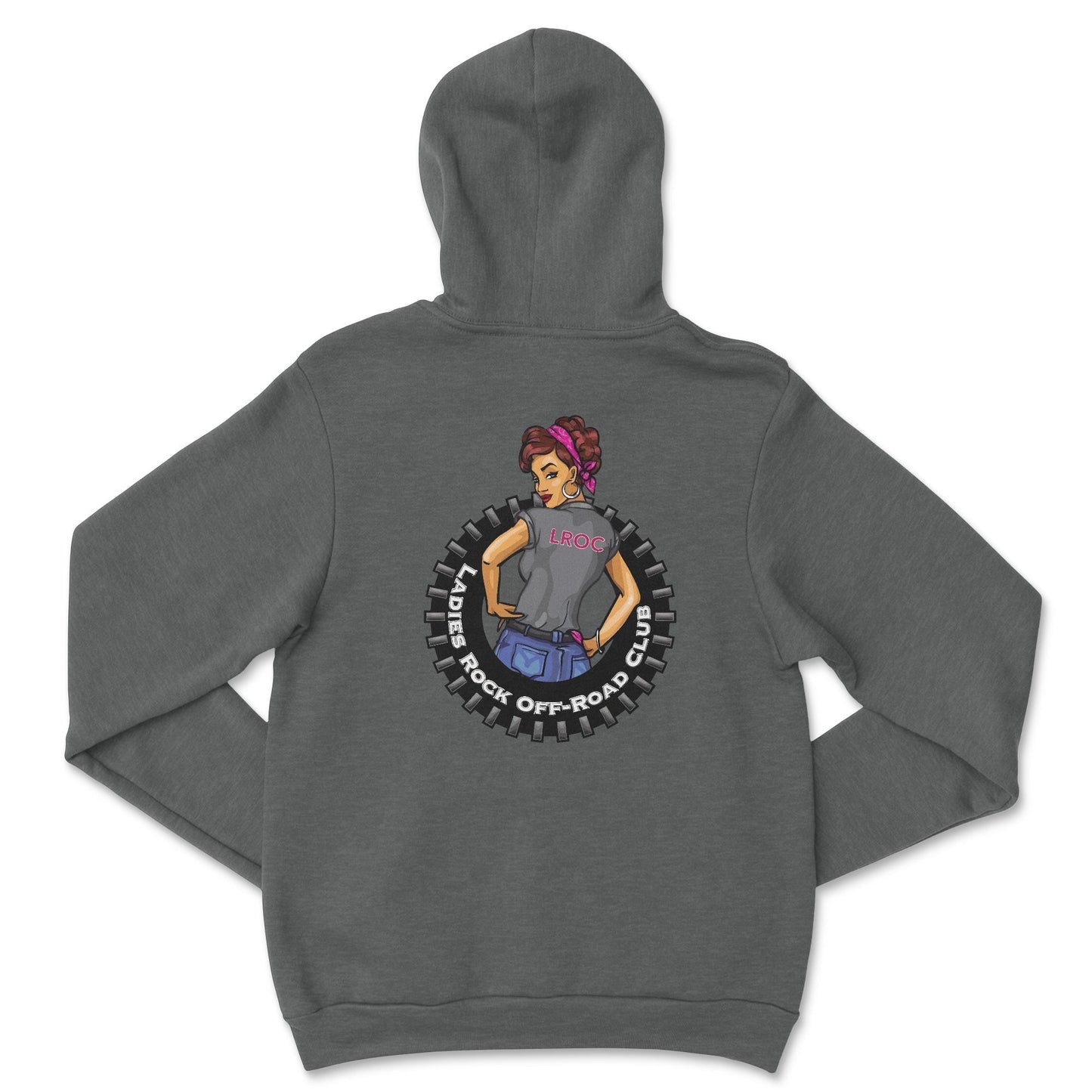 Ladies Rock Off-Road Club Hoodie by Bella + Canvas