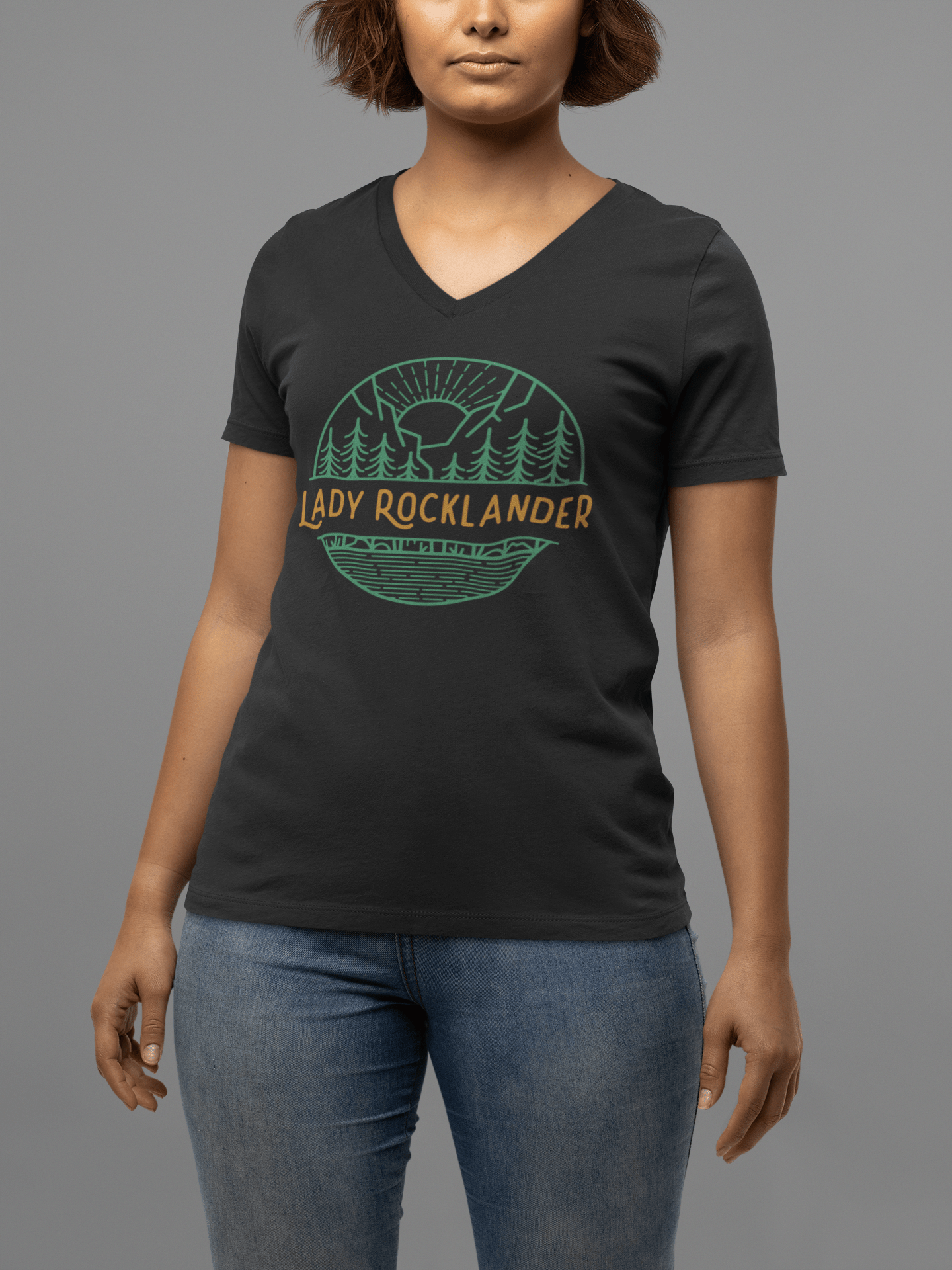 Lady Rocklander V-Neck Tee