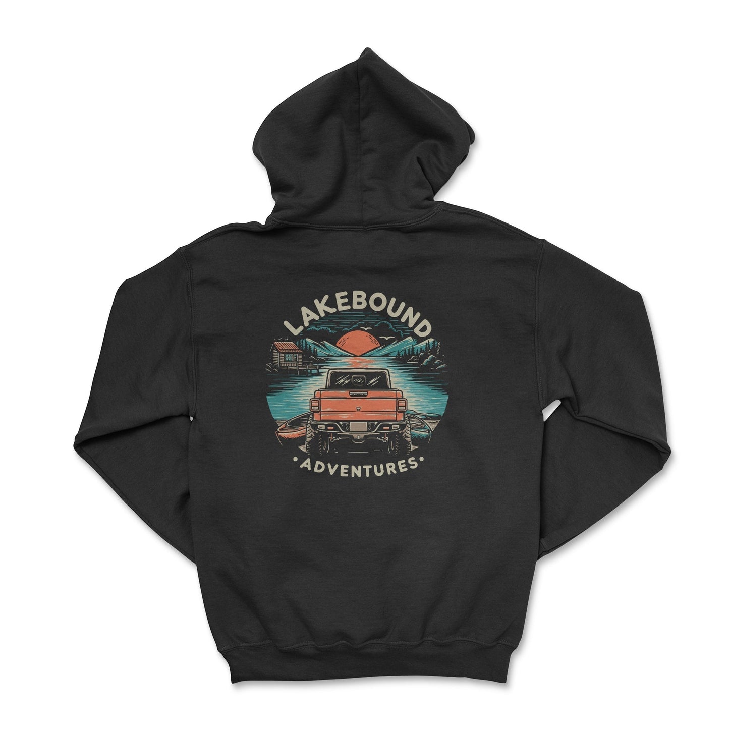 Lakebound Adventures Zip-Up Hoodie-Lake Life, Good Life