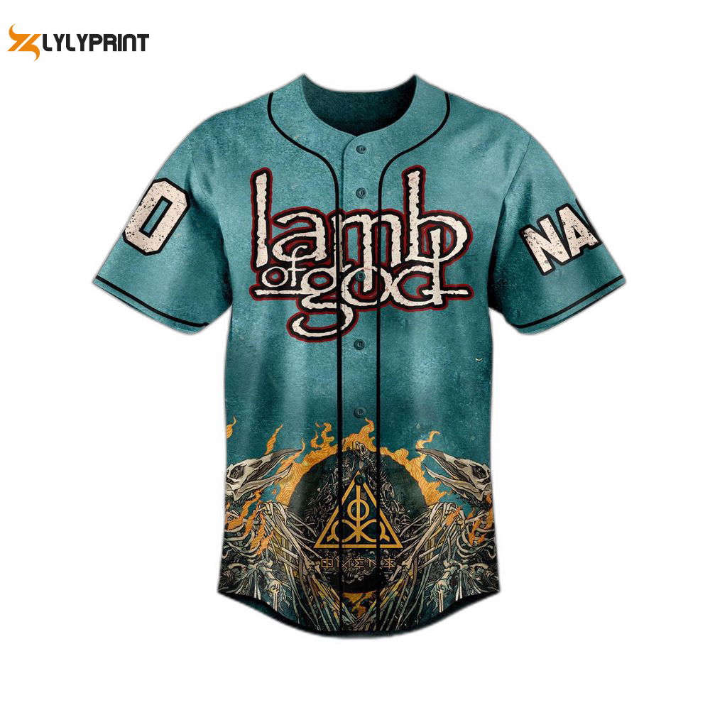 Lamb Of God Baseball Jersey For Men Women, Lamb Of God Jersey, Horror Jersey - lylyprint.com