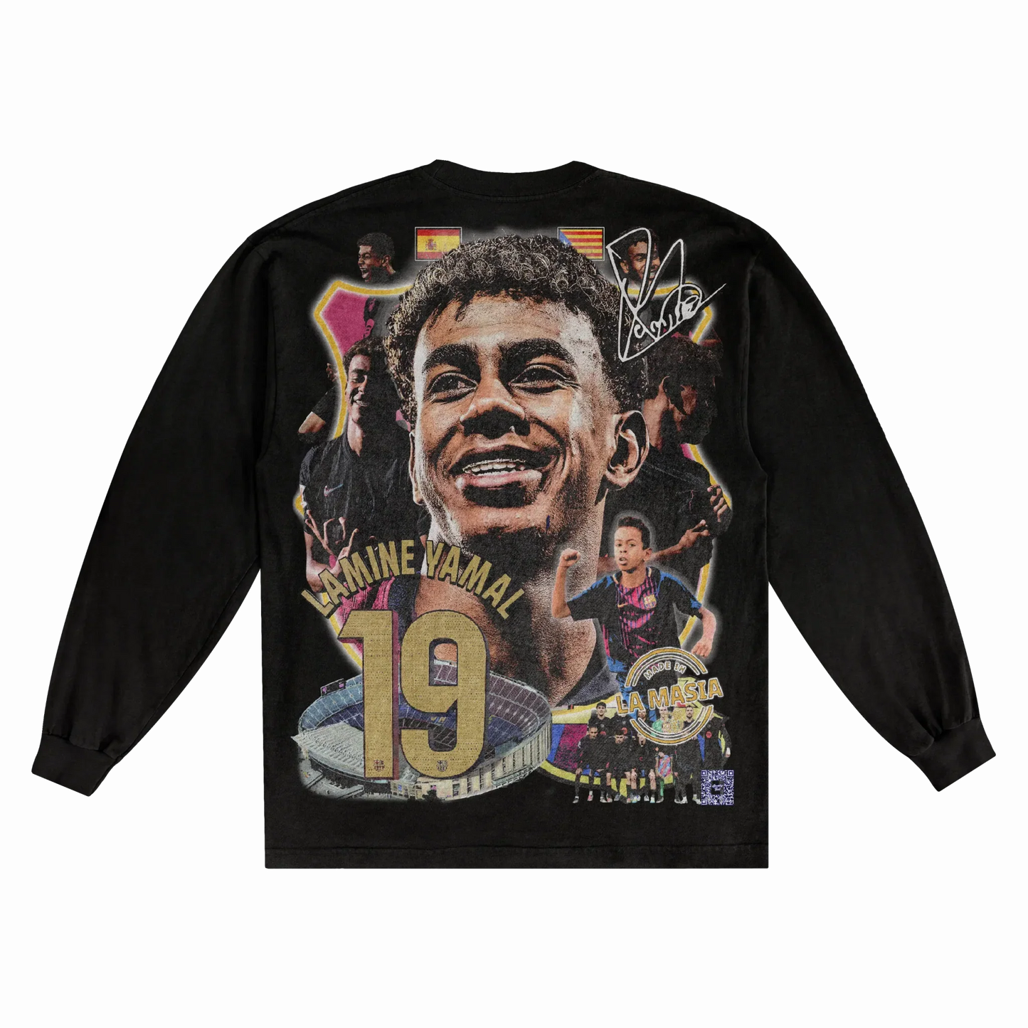 Lamine Yamal BarÃ§a Long Sleeved Tee Style003