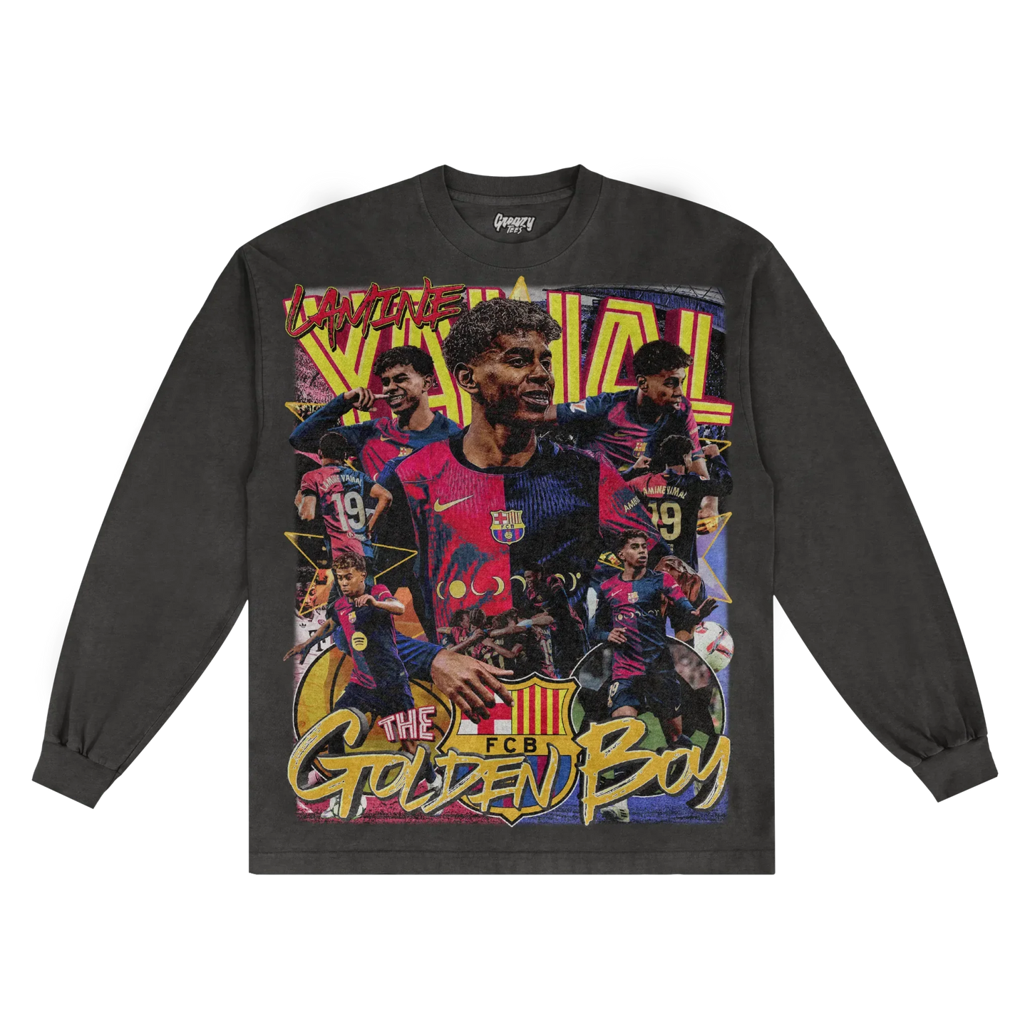 Lamine Yamal BarÃ§a Long Sleeved Tee Style002