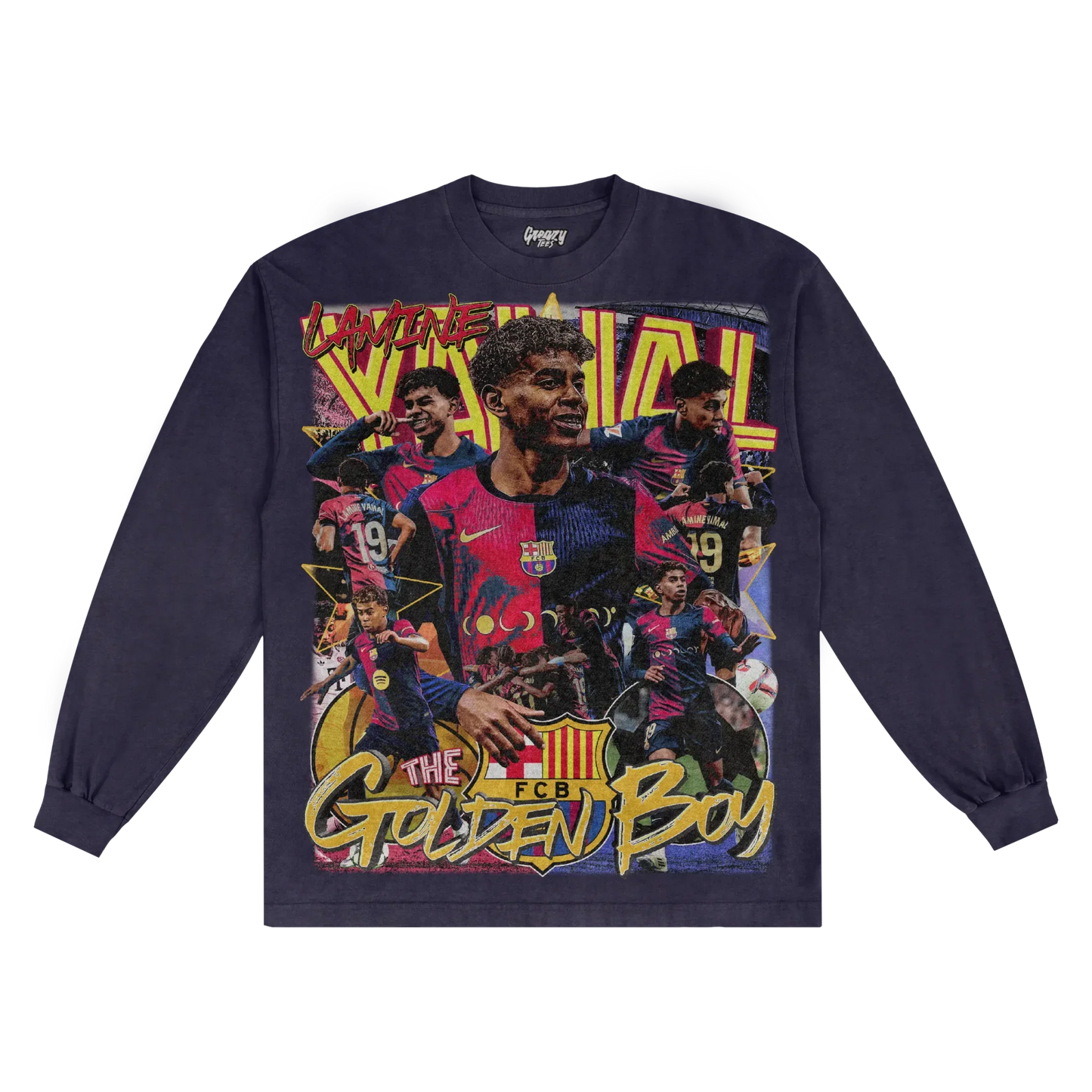 Lamine Yamal BarÃ§a Long Sleeved Tee Style004
