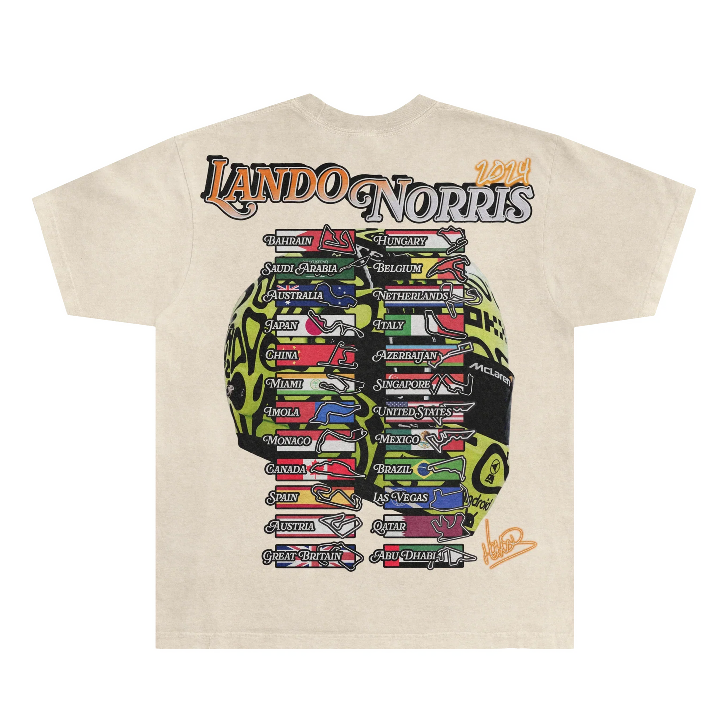 Lando Norris '24 Helmet Tee Style003