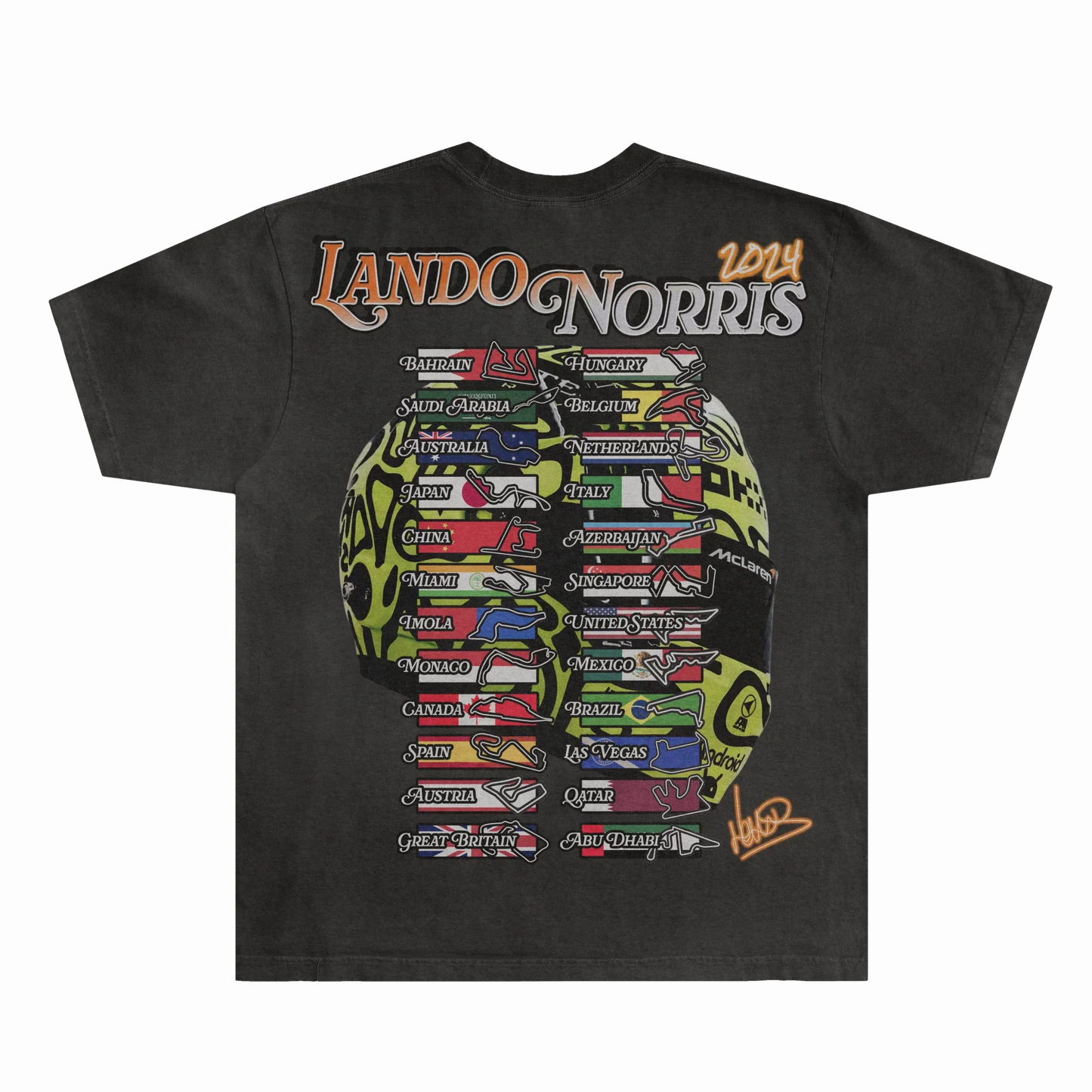 Lando Norris '24 Helmet Tee Style001
