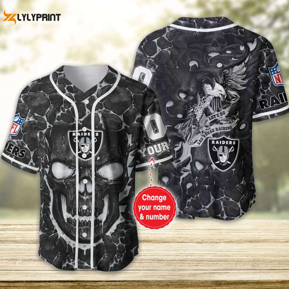 Las Vegas Raiders Personalized Baseball Jersey Fan Gifts - lylyprint.com
