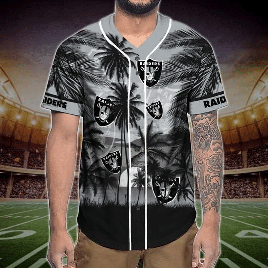 Las Vegas Raiders Tropical Baseball Jersey - lylyprint.com