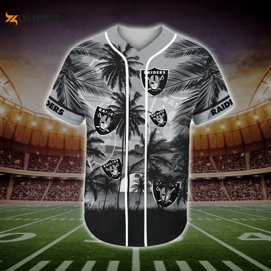 Las Vegas Raiders Tropical Baseball Jersey - lylyprint.com