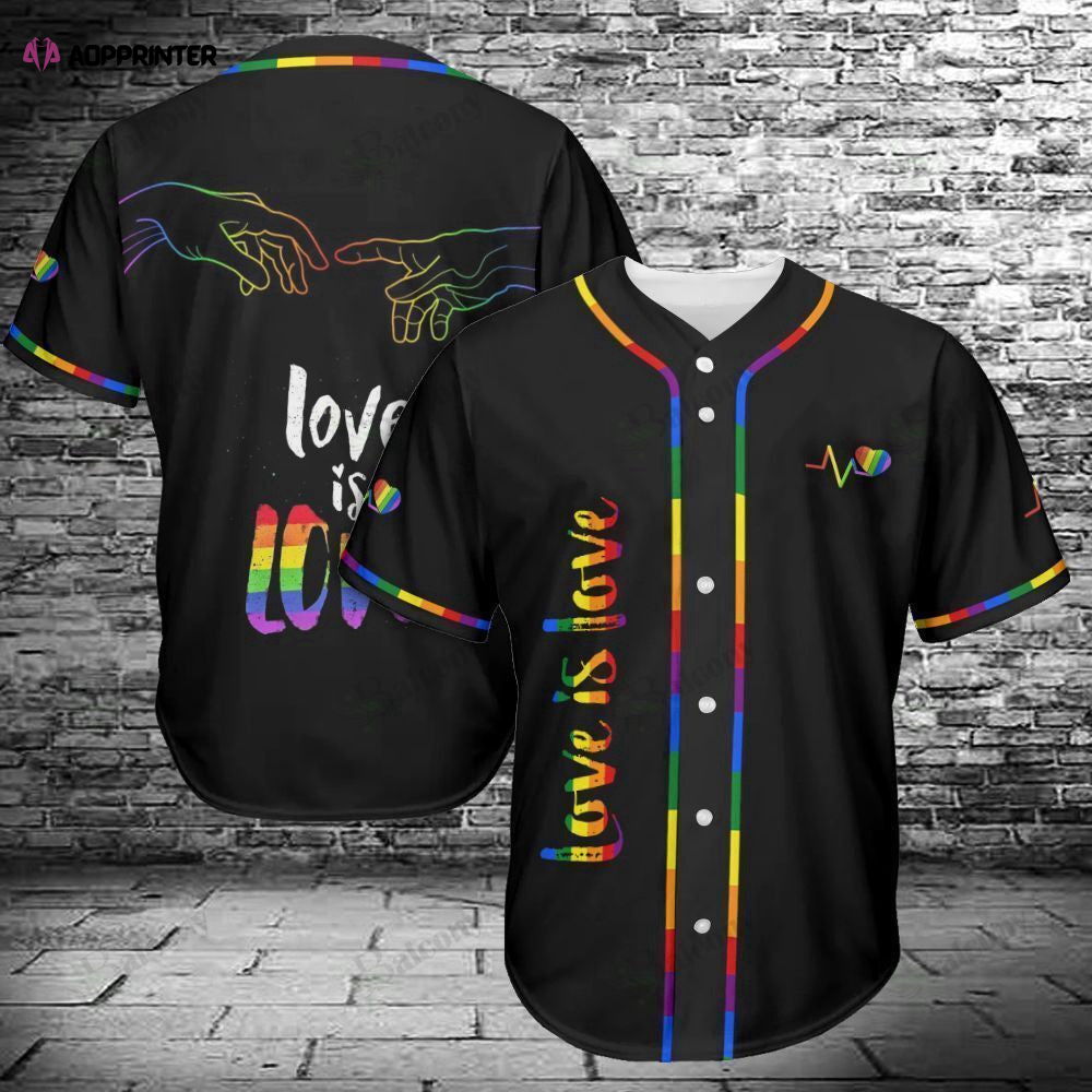 LGBT Baseball Tee: Love is Love Jersey 326 - Show Your Support! - Aopprinter