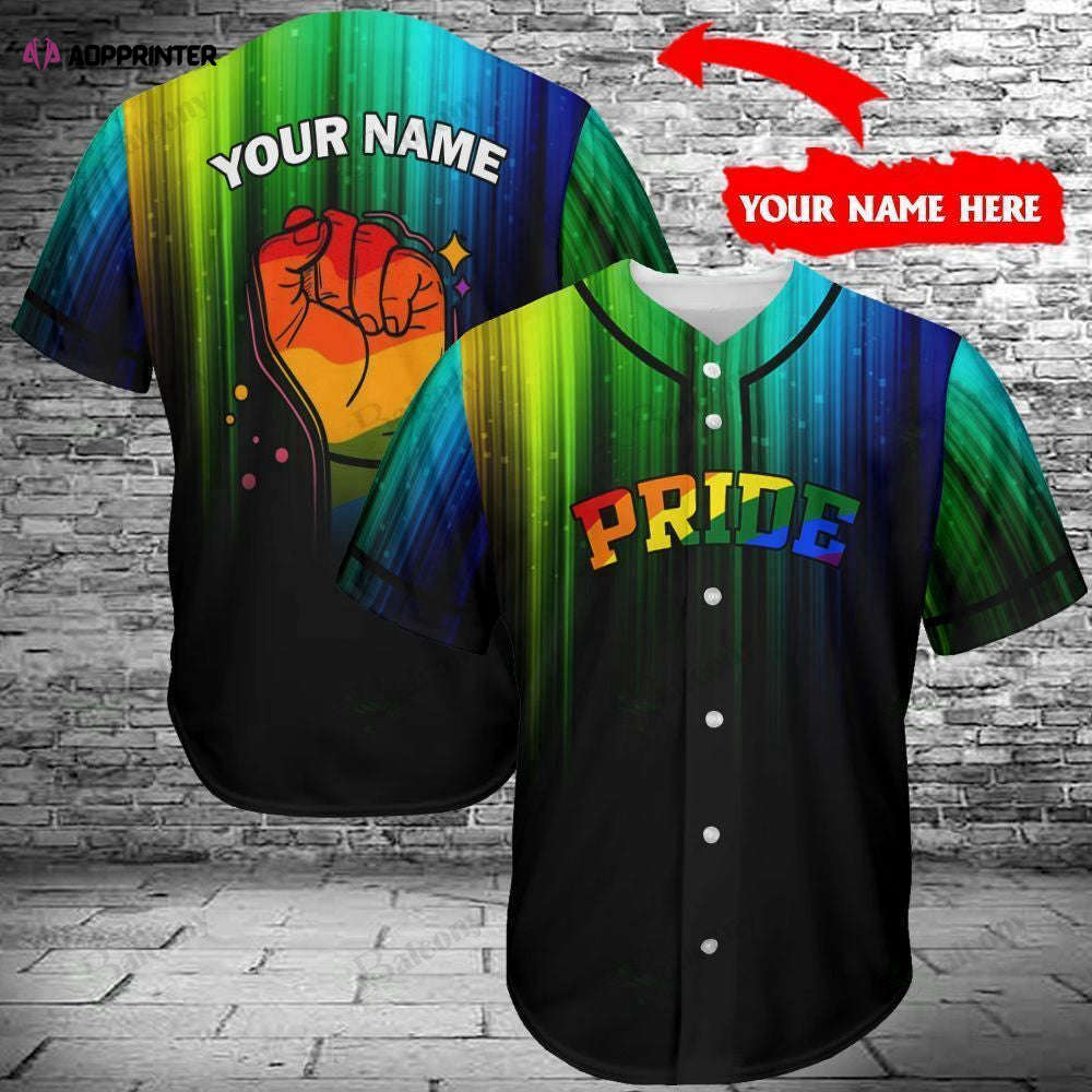LGBT Pride Personalized Baseball Tee - Custom Name Jersey 311 QT206040Td - Aopprinter