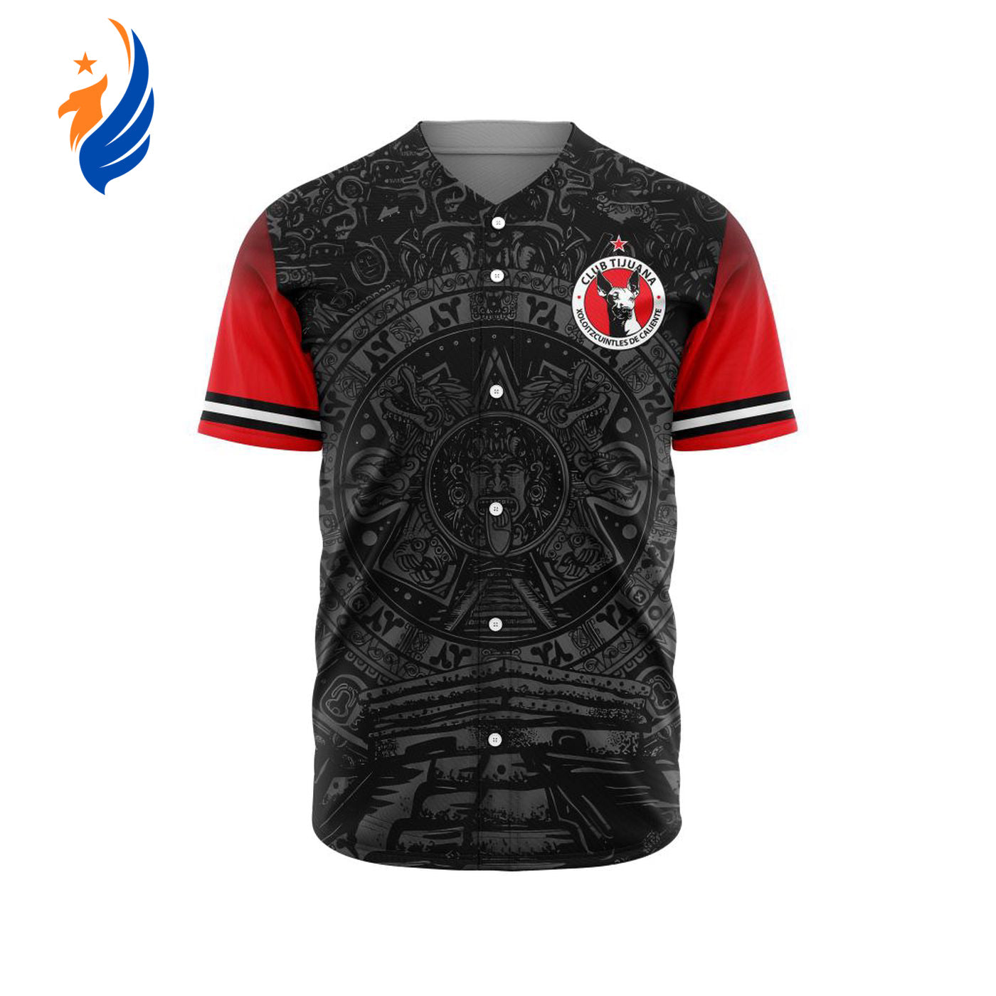 LIGA MX Club Tijuana Special Aztec Design Baseball Jersey Gift for Men Women - Bafud
