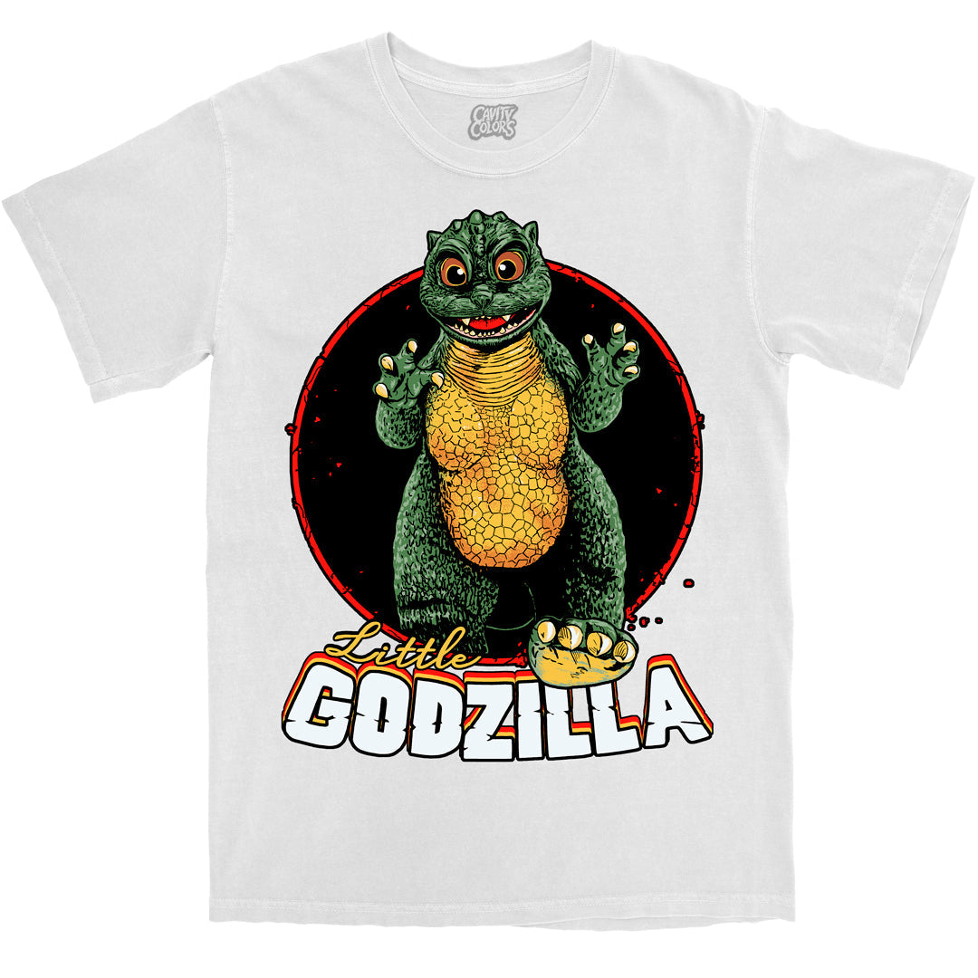 LITTLE GODZILLA - T-SHIRT - WHITE VARIANT (COMFORT COLORS)