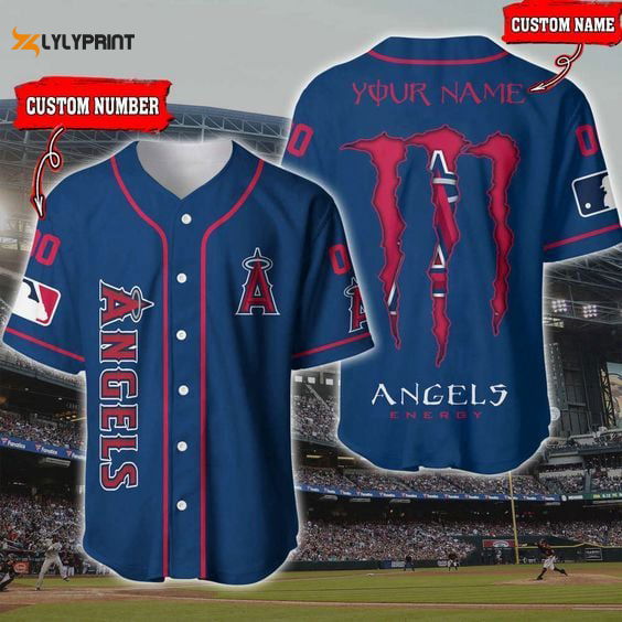 Los Angeles Angels Baseball Jersey BJ0004 - lylyprint.com