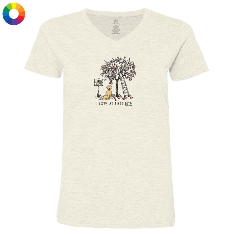 Love at First Bite  - Ladies T-Shirt V-Neck