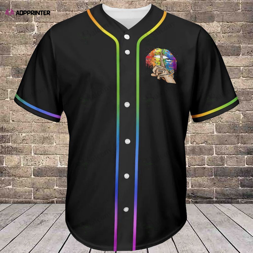Love is Love Baseball Jersey 301: LGBT Baseball Tee for All-Inclusive Fans - Aopprinter