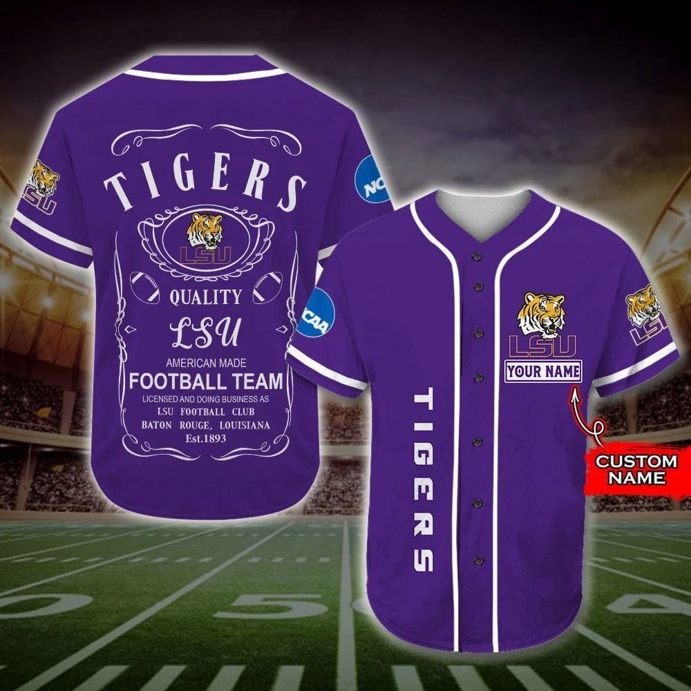 LSU Tigers Baseball Jersey BJ0001 - lylyprint.com